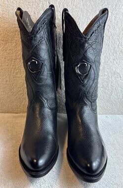 Cuadra black casual fashion deer leather boots for men Size 8.5 EE 84631